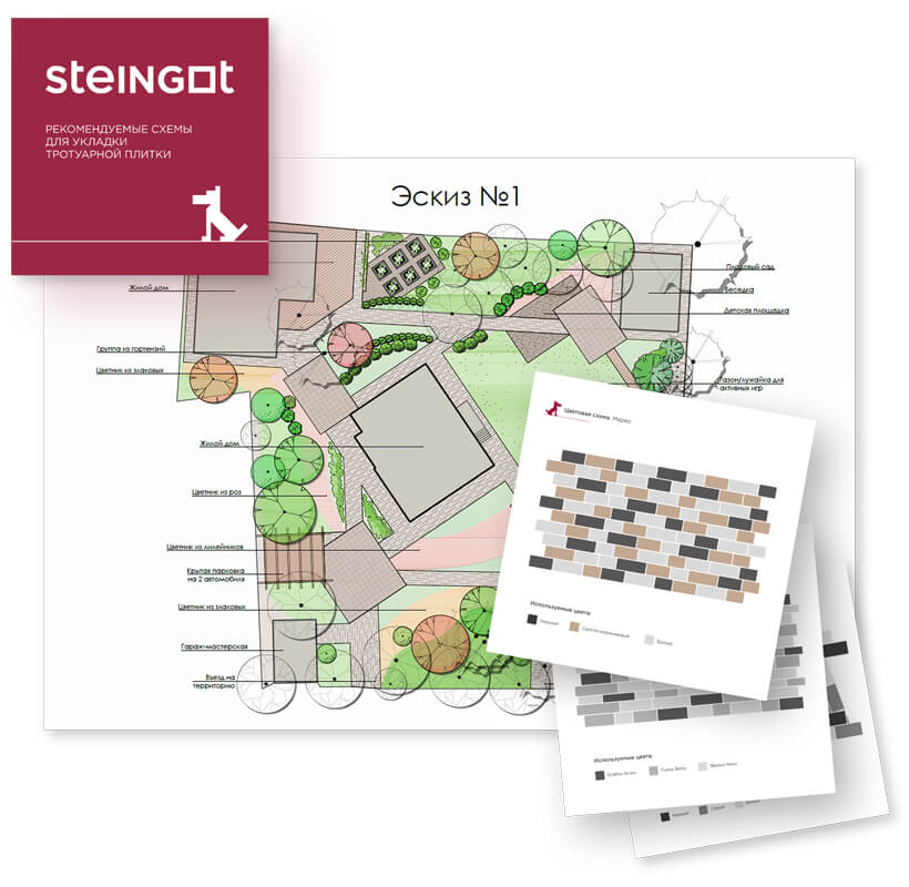 Укладка тротуарной плитки Steingot Укладка тротуарной плитки Steingot