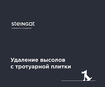 Удаление высолов на тротуарной плитке и брусчатке