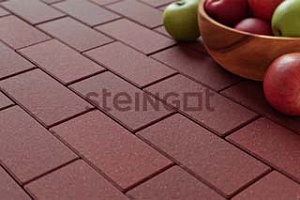 Прямоугольник 200*100*60 Темно-красный (верхний прокрас, минифаска)